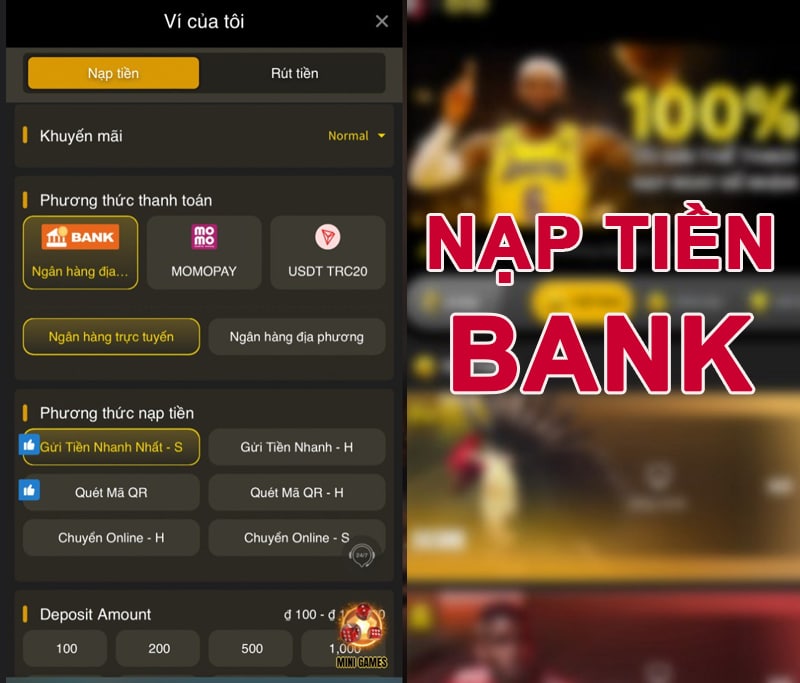 Nạp tiền BJ88 qua ngân hàng trực tuyến: