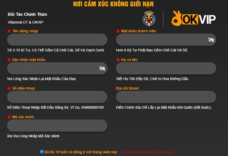 Tạo Tài Khoản