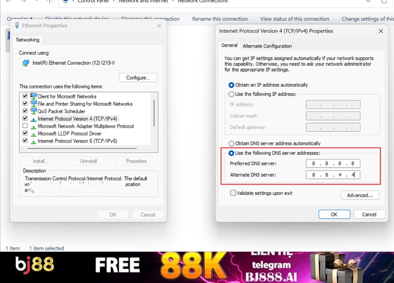 Đổi địa chỉ DNS